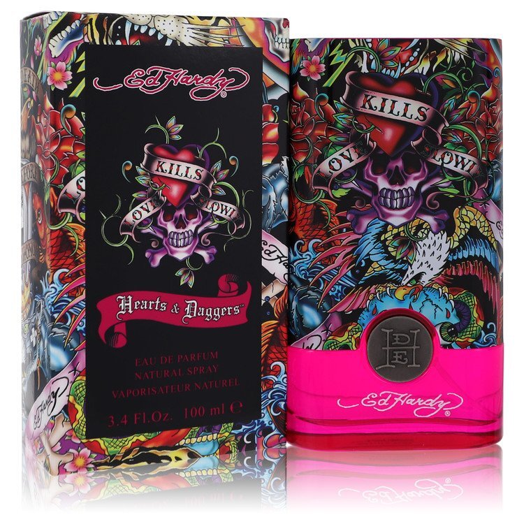 Ed Hardy Hearts & Daggers by Christian Audigier Eau De Parfum Spray 3.4 oz (Women)⭐⭐⭐⭐⭐