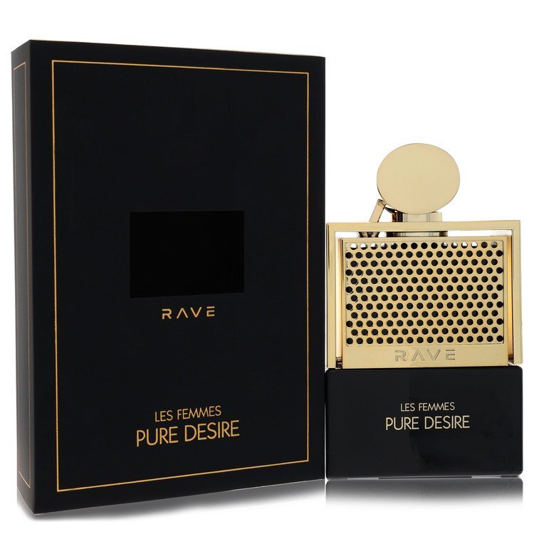 Lattafa Rave Pure Desire Gold by Lattafa Eau De Parfum (Unisex)Spray 3.4 oz (Men)